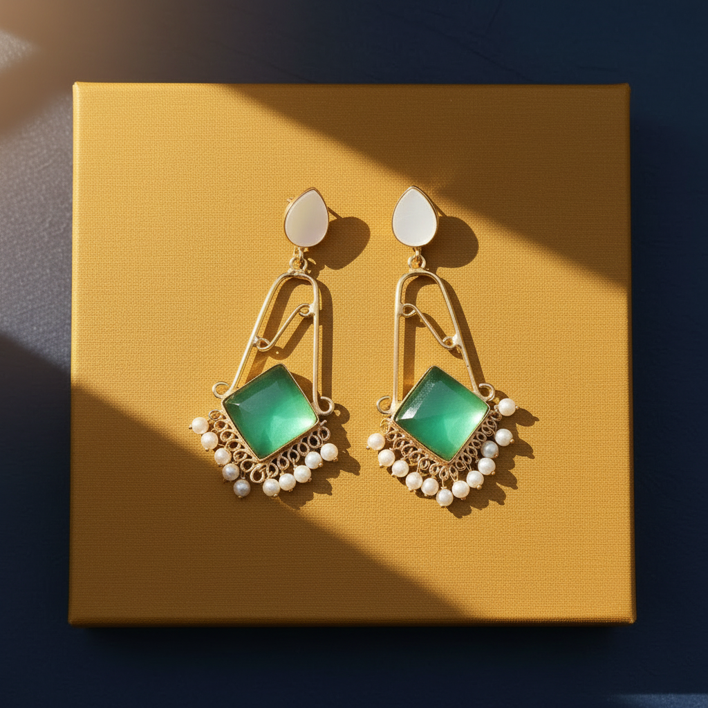 MINT AJITHA STONE EARRINGS