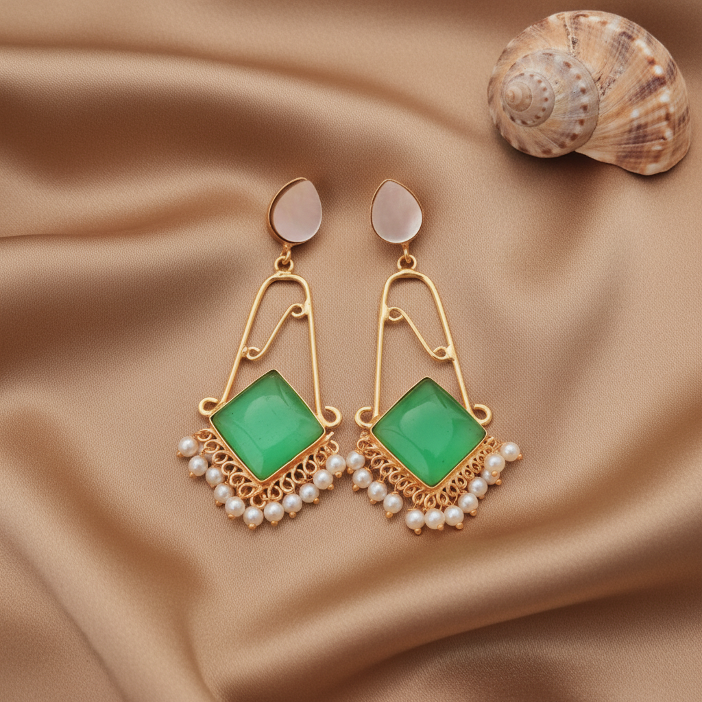 MINT AJITHA STONE EARRINGS
