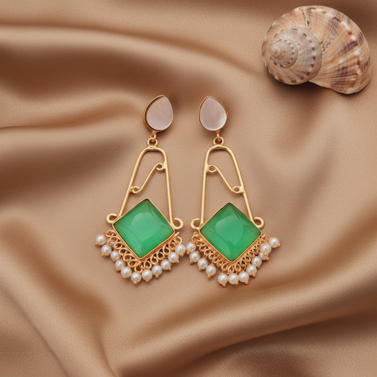 MINT AJITHA STONE EARRINGS