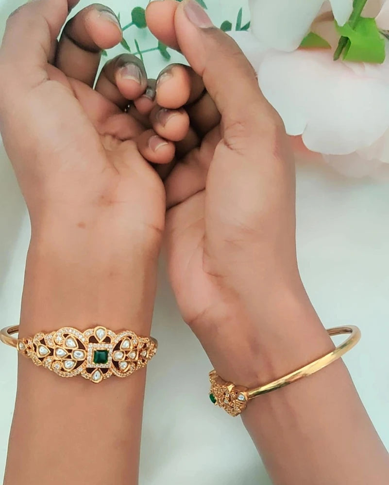 EMERALD AMARJAA ZIRCONIA BANGLES