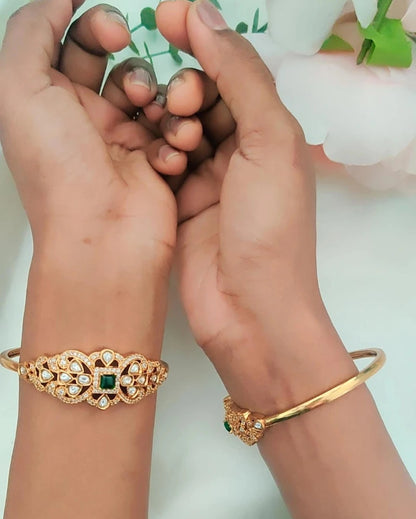 EMERALD AMARJAA ZIRCONIA BANGLES