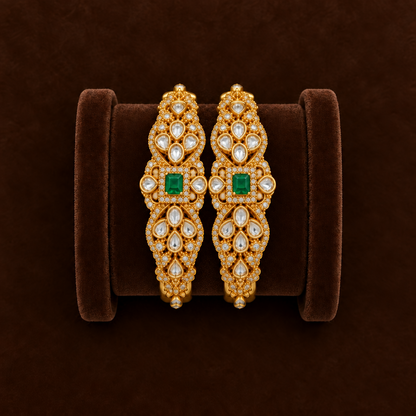EMERALD AMARJAA ZIRCONIA BANGLES