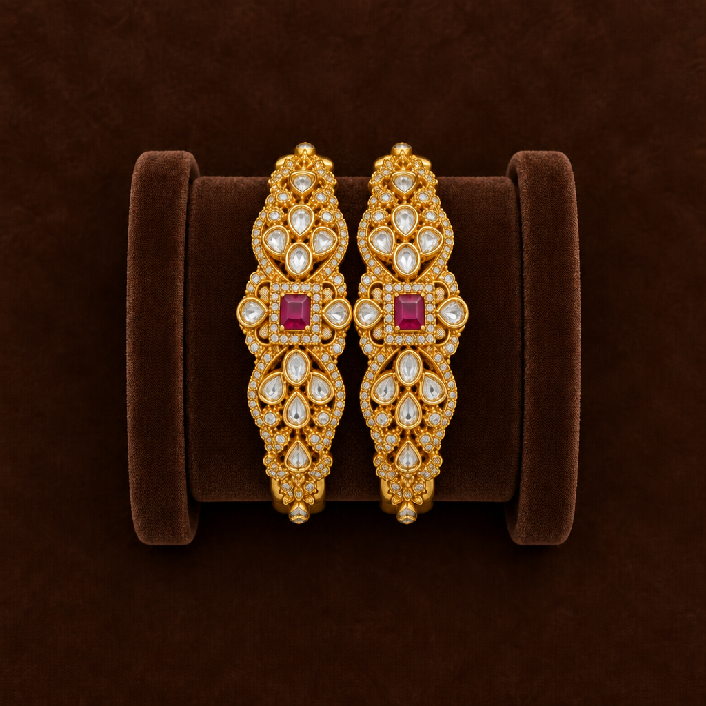 RUBY AMARJAA ZIRCONIA BANGLES