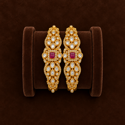 RUBY AMARJAA ZIRCONIA BANGLES