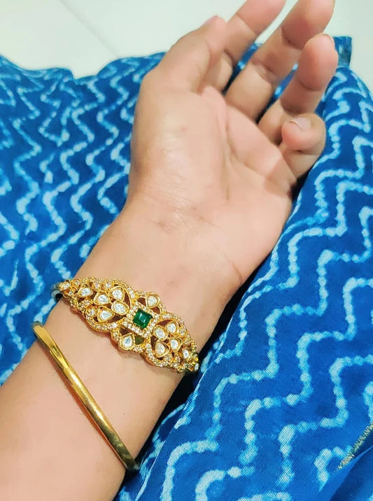 EMERALD AMARJAA ZIRCONIA BANGLES