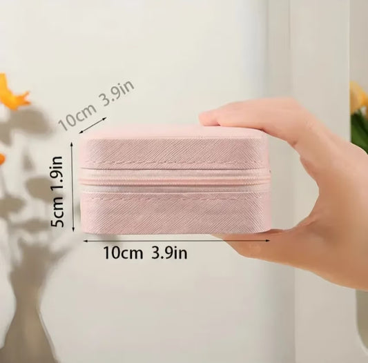 BABY PINK TRAVEL JEWELLERY BOX