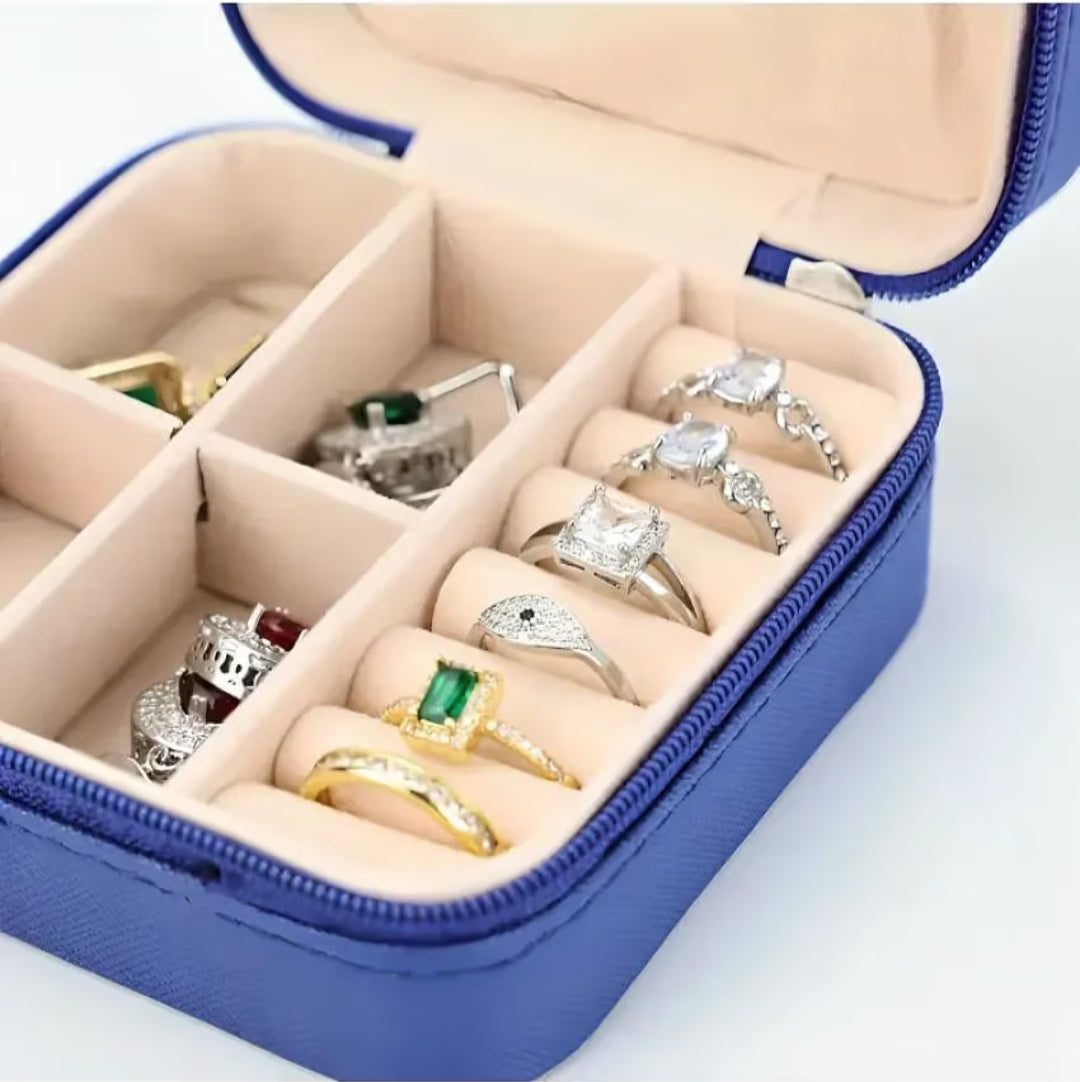 ROYAL BLUE TRAVEL JEWELLERY BOX