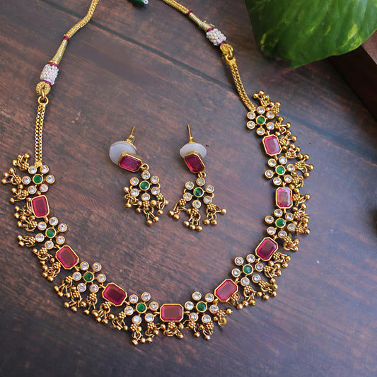 MULTICOLOR RISHIMA JEWELLERY SET