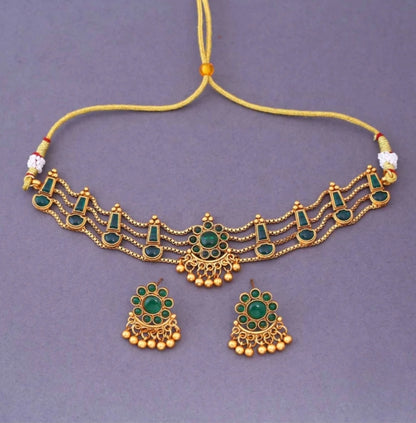 EMERALD PALAKA JEWELLERY SET