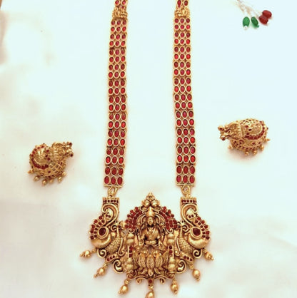RUBY CHITTU TEMPLE JEWELLERY SET