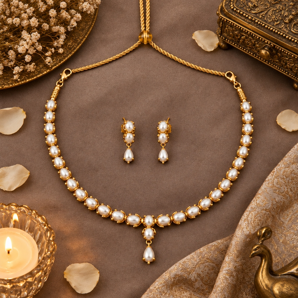 FRESH WATER PEARL JEWELLERY SET