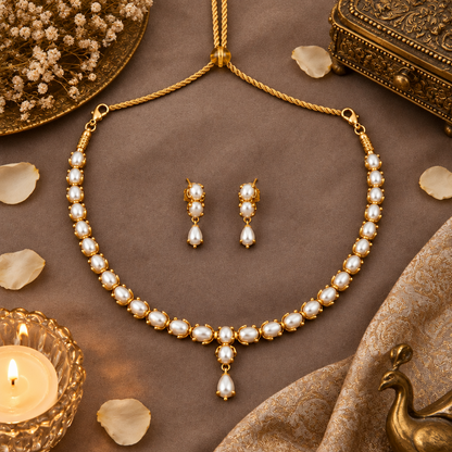 FRESH WATER PEARL JEWELLERY SET