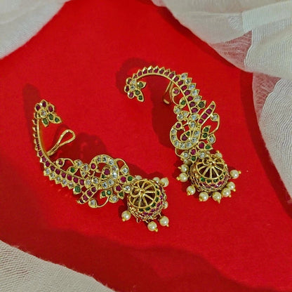 MULTICOLOR JADAU EARCUFF EARRINGS