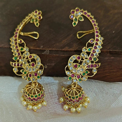 MULTICOLOR JADAU EARCUFF EARRINGS