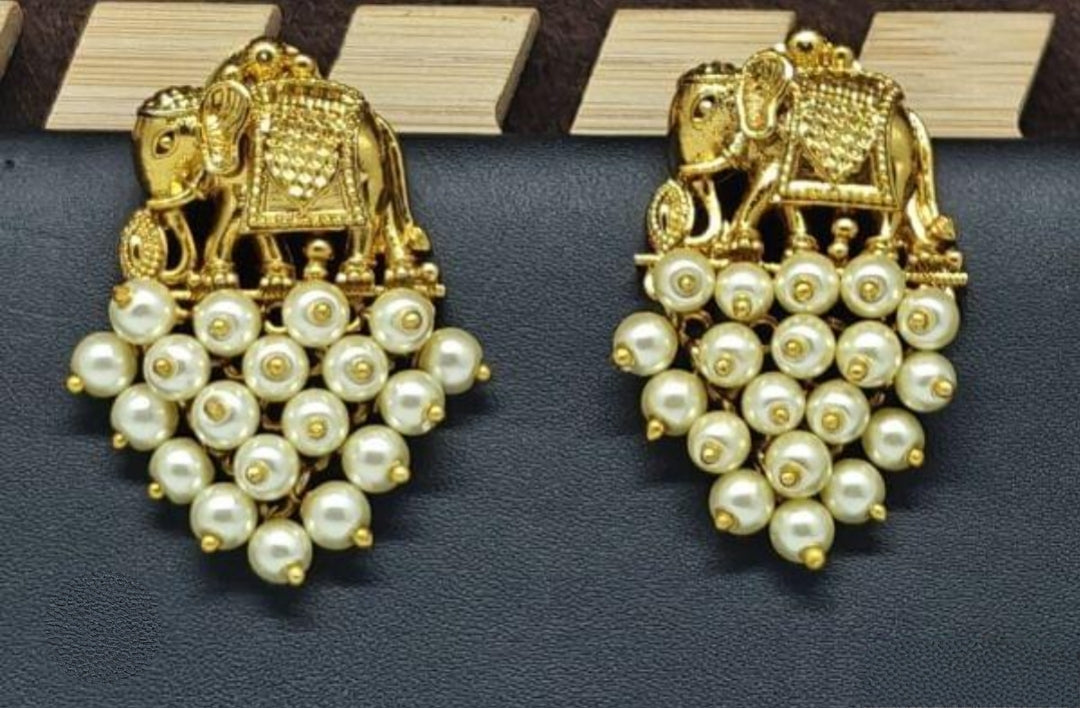 GOLDEN SHIKHA TEMPLE EARRINGS