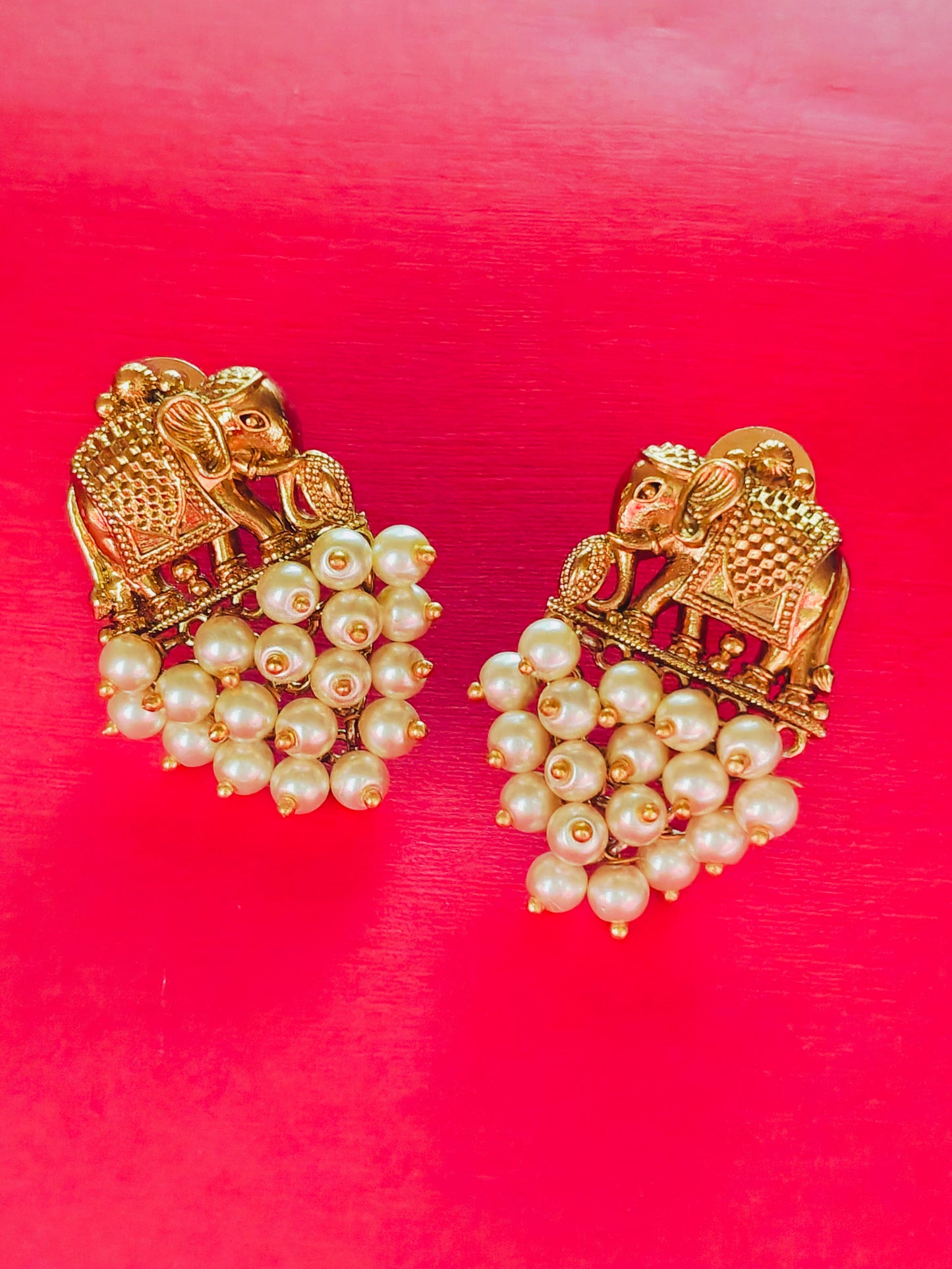GOLDEN SHIKHA TEMPLE EARRINGS