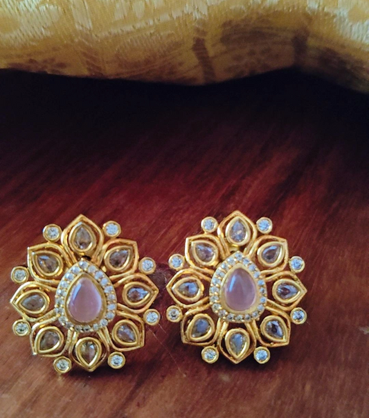 PINK SIYA ZIRCONIA EARRINGS
