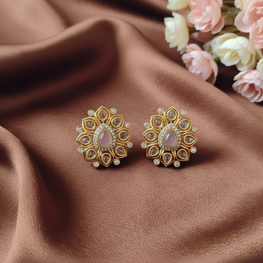 PINK SIYA ZIRCONIA EARRINGS