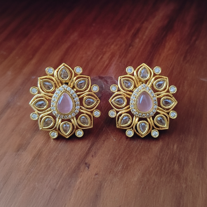 PINK SIYA ZIRCONIA EARRINGS