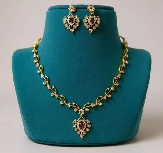 MULTICOLOR MEHER ZIRCONIA JEWELLERY SET
