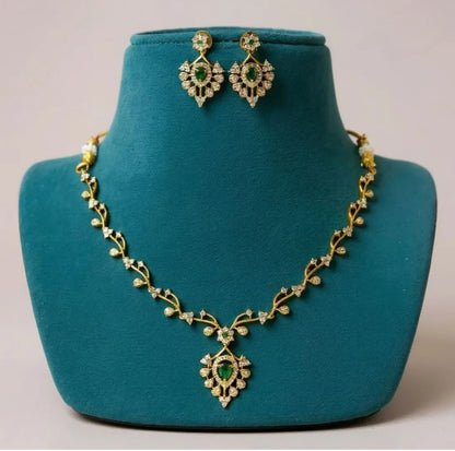 EMERALD MEHER ZIRCONIA JEWELLERY SET