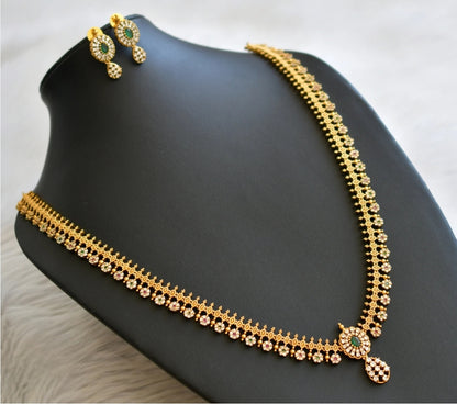 MULTICOLOR DIVYANTHI LONG ZIRCONIA JEWELLERY SET