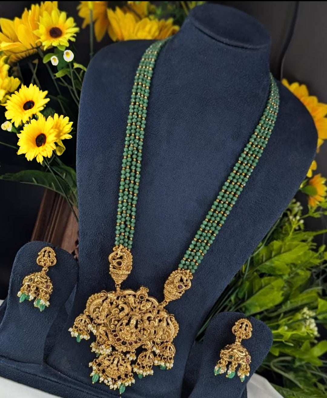 PREMIUM MINT AHALYAA LONG JEWELLERY SET