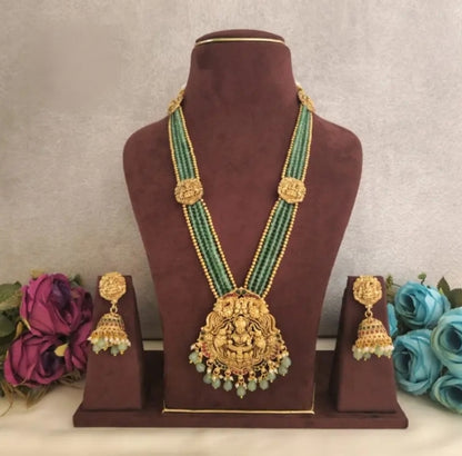 PREMIUM MINT AHILA LONG JEWELLERY SET