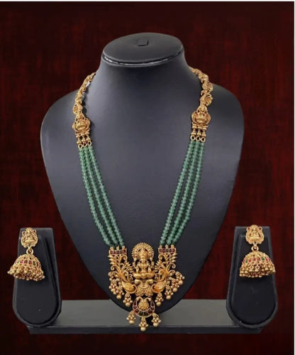 PREMIUM MINT ATHURA LONG JEWELLERY SET