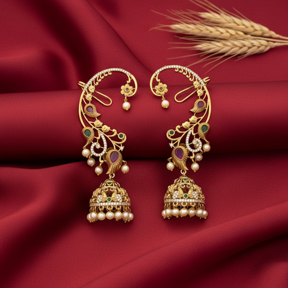 GOLDEN SATHINI EARCUFF EARRINGS