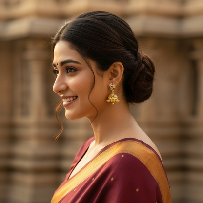 MULTICOLOR CLASSIC IMPON JHUMKI EARRINGS