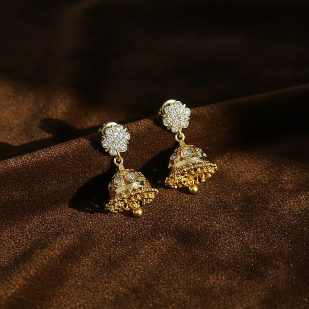 DIAMOND CLASSIC IMPON JHUMKI EARRINGS