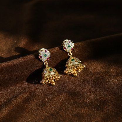 MULTICOLOR CLASSIC IMPON JHUMKI EARRINGS