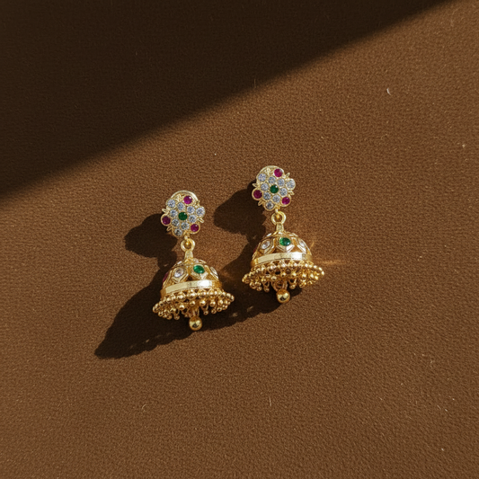MULTICOLOR CLASSIC IMPON JHUMKI EARRING