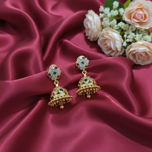 MULTICOLOR CLASSIC IMPON JHUMKI EARRING