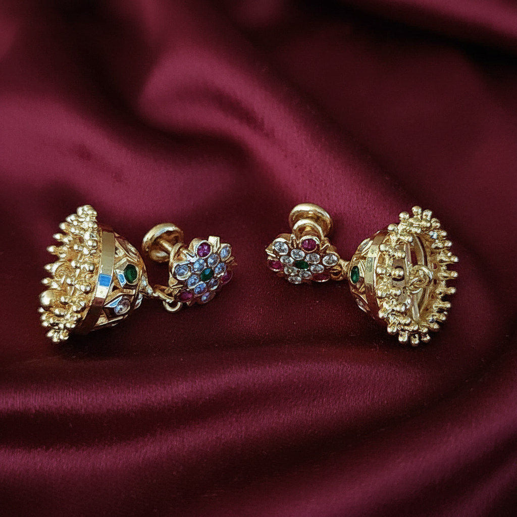 MULTICOLOR CLASSIC IMPON JHUMKI EARRING