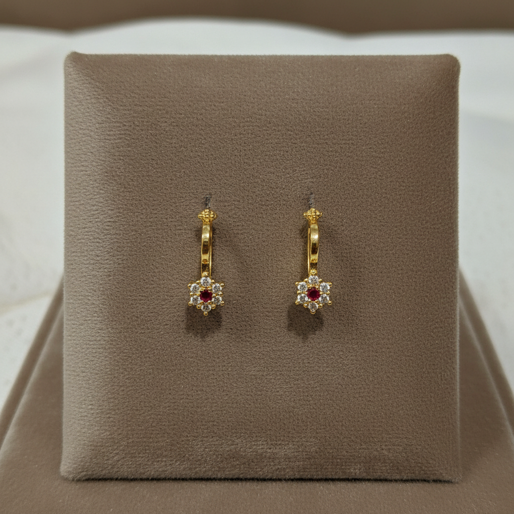 RUBY WHITE SHIMONA BUGADI  EARRINGS