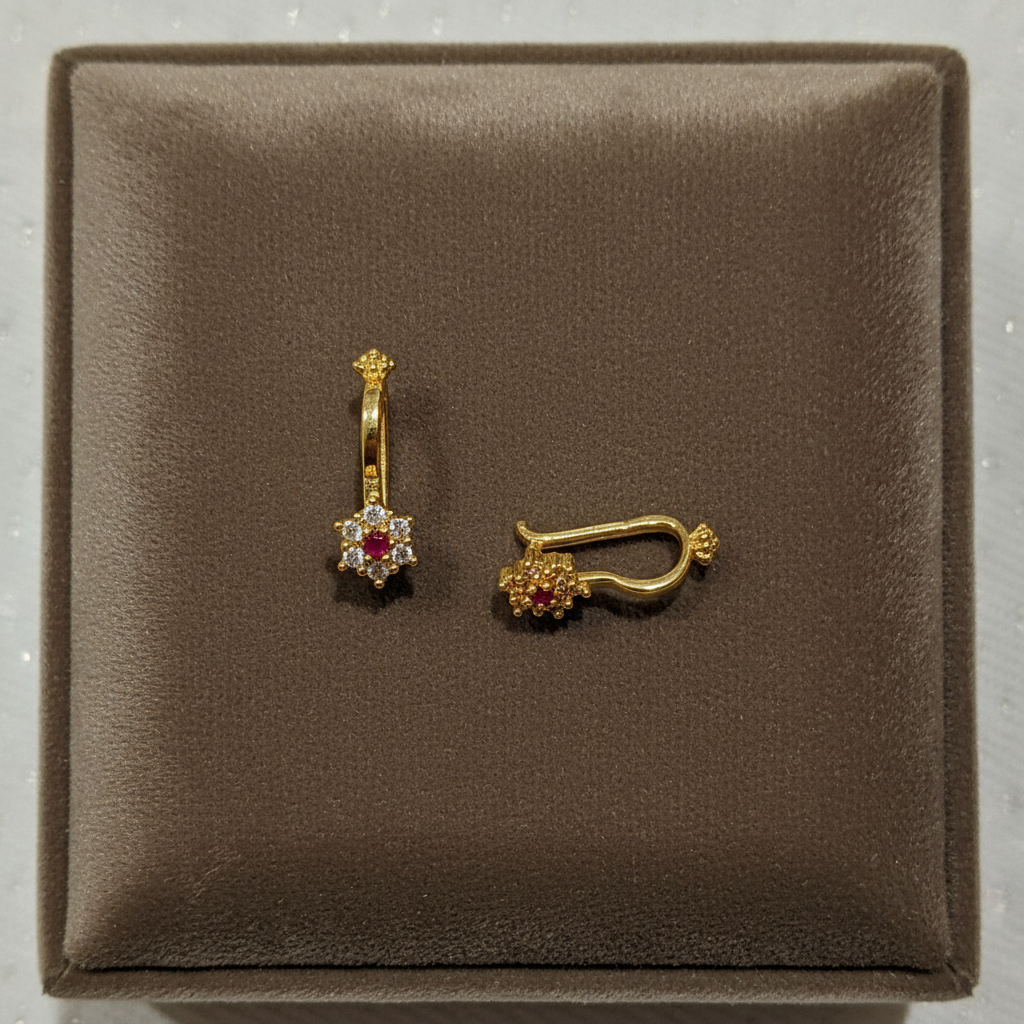 RUBY WHITE SHIMONA BUGADI  EARRINGS