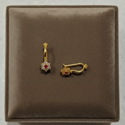 RUBY WHITE SHIMONA BUGADI  EARRINGS