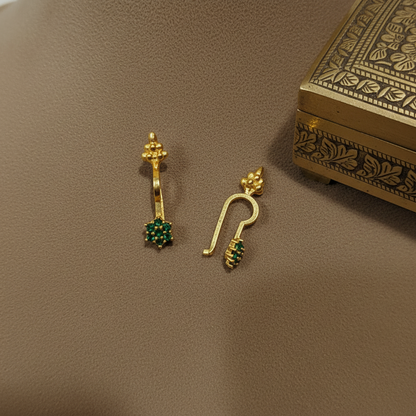 EMERALD SHIMONA BUGADI  EARRINGS