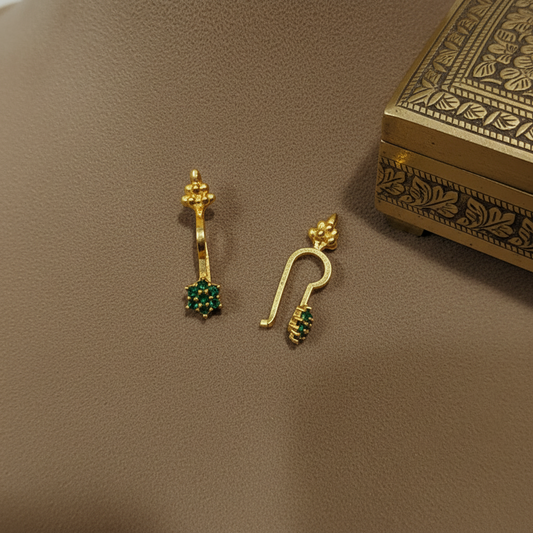 EMERALD SHIMONA BUGADI  EARRINGS