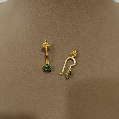 EMERALD SHIMONA BUGADI  EARRINGS