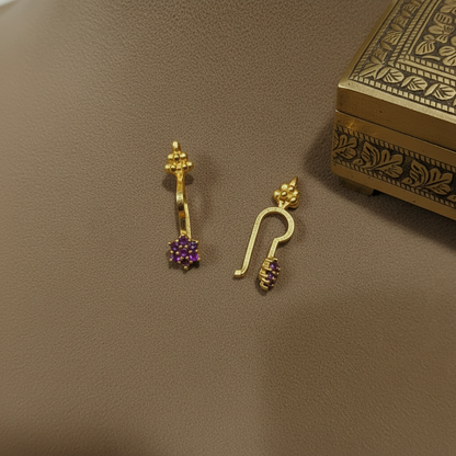 LAVENDER SHIMONA BUGADI  EARRINGS