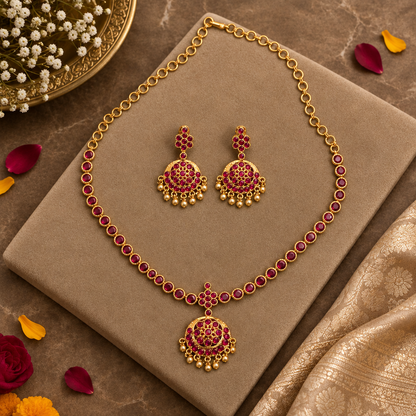 ORIGINAL RUBY SEEMA IMPON JEWELLERY SET