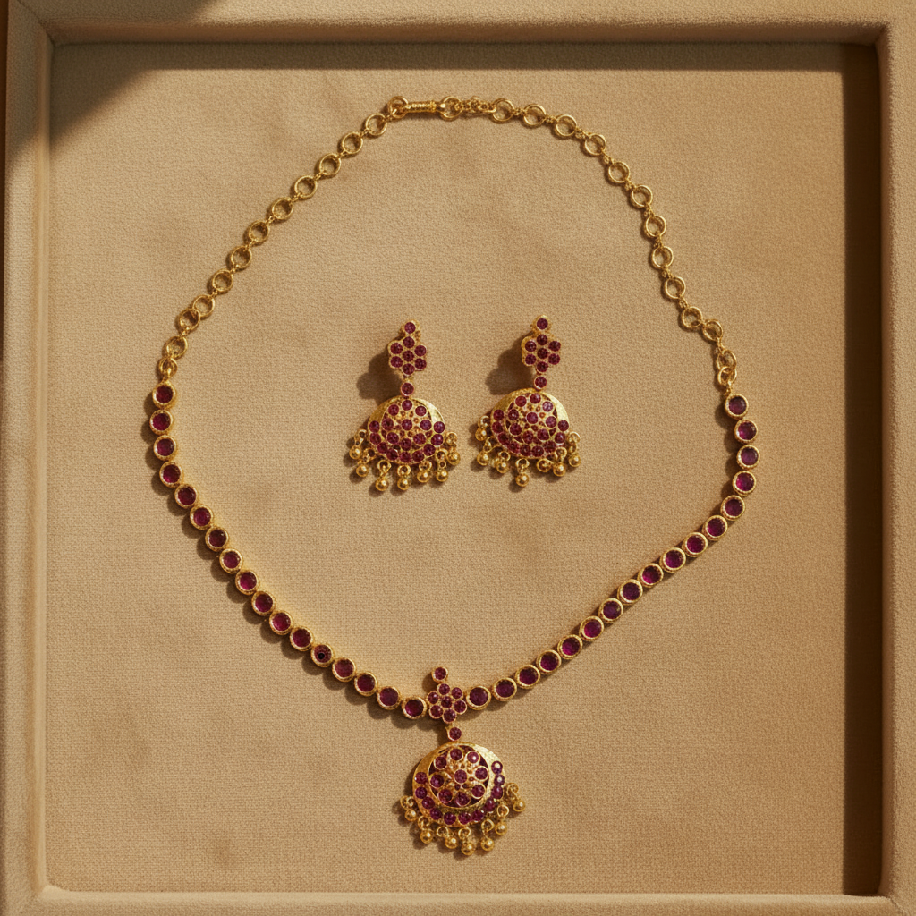 ORIGINAL RUBY SEEMA IMPON JEWELLERY SET