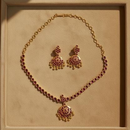 ORIGINAL RUBY SEEMA IMPON JEWELLERY SET
