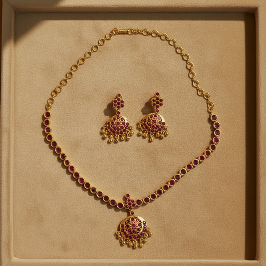 ORIGINAL RUBY SEEMA IMPON JEWELLERY SET