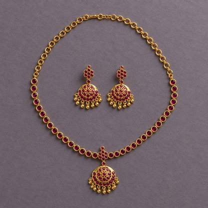 ORIGINAL RUBY SEEMA IMPON JEWELLERY SET