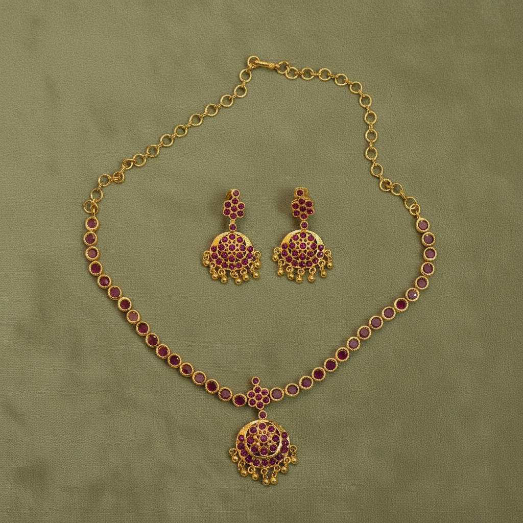 ORIGINAL RUBY SEEMA IMPON JEWELLERY SET