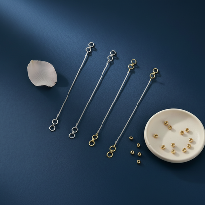 PREMIUM TRANSPARENT EAR CHAIN (Set of 2) COMBO  - FOR HEAVY EARRINGS